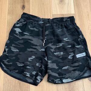 Legends Luka Black & Gray Camo Men's Athletic Shorts